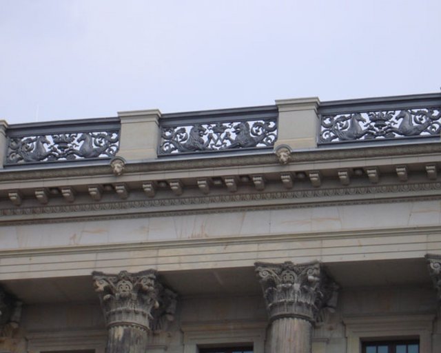 Reconstruction of a relief on the facade of the Brunswick Palace